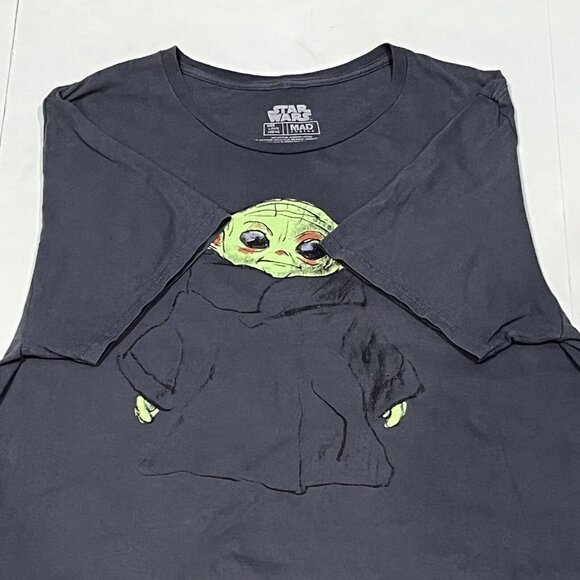 Mad Engine Star Wars Mandalorian The Child Grogu Sketch Shirt Size Large - Picture 10 of 12